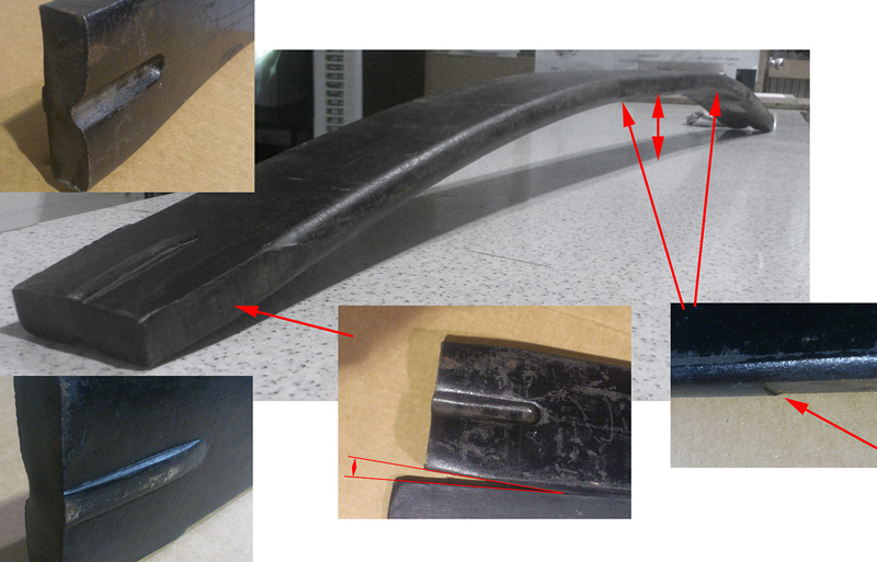 Лист задней рессоры №2 L=1590 25x100 